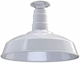 Beige Pendant Light — 12" — White