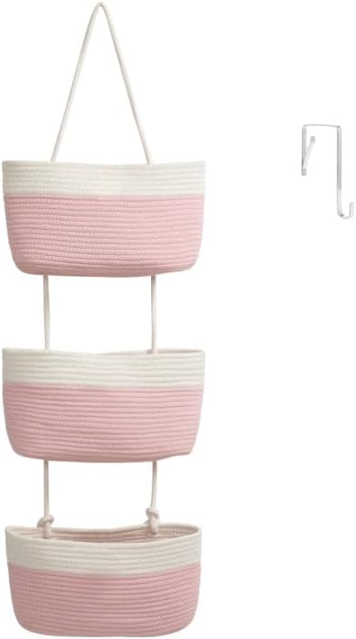 Boho Black Vase — Pink & White
