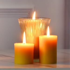 Wax Pillar Candle — 3" - View 5