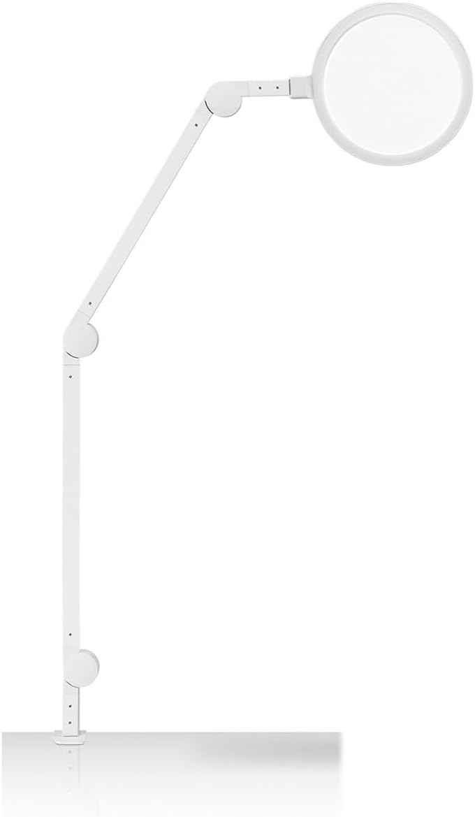 Dimmable Metal Desk Lamp — White - Single