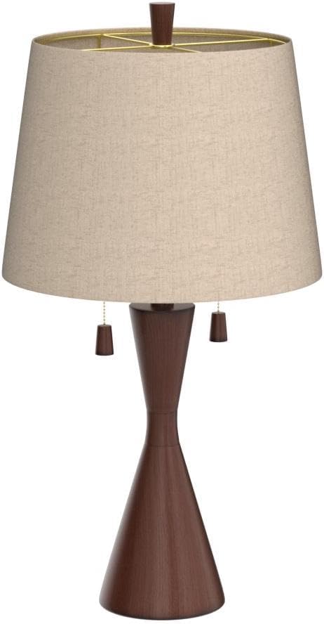 Mid-Century Wood Table Lamp — 28.75" - View 4