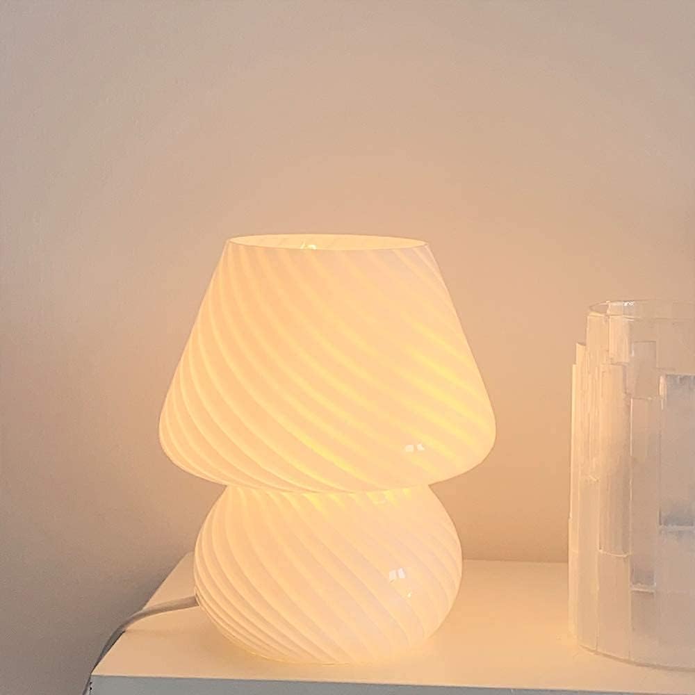 Modern Glass Bedside Lamp - View 7