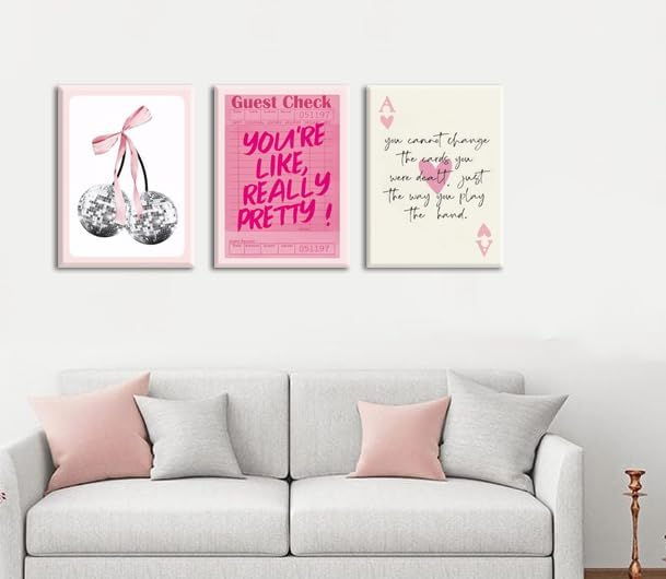 Framed Mid-Century Pink Wall Art — 16" - View 5