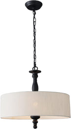 Adjustable Beige Chandelier — 4-Light - View 9