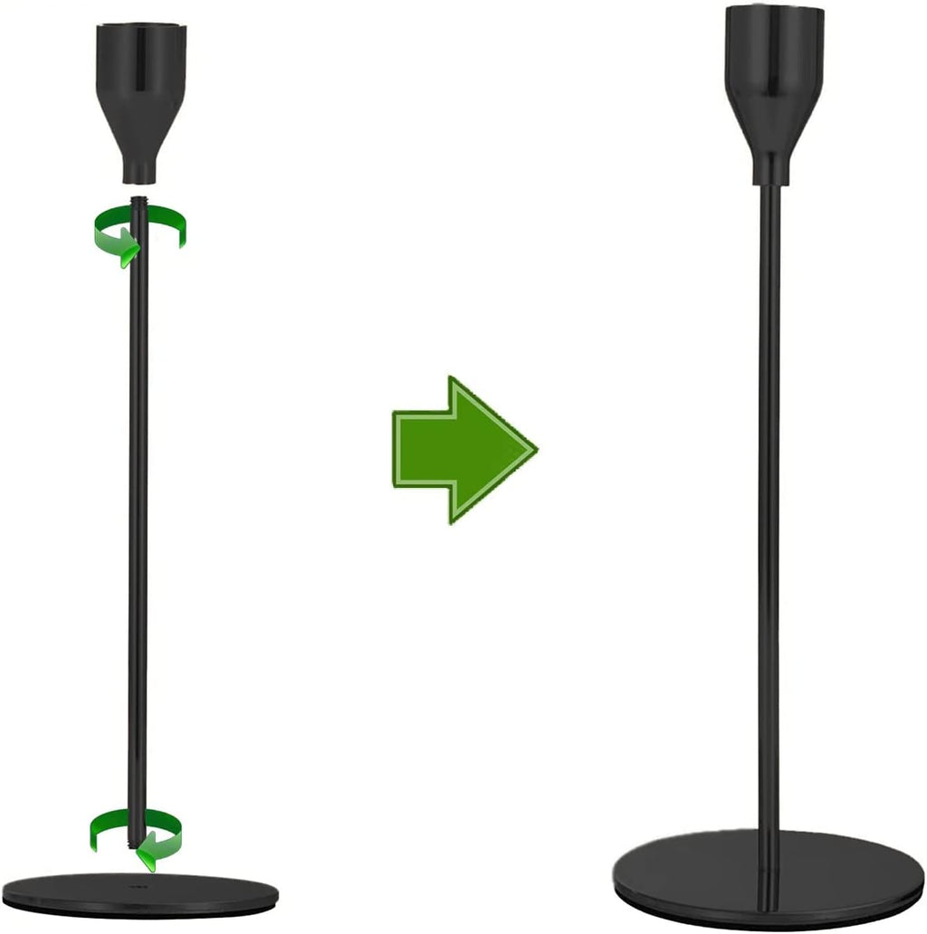 Modern Black Candle — 4" - View 7