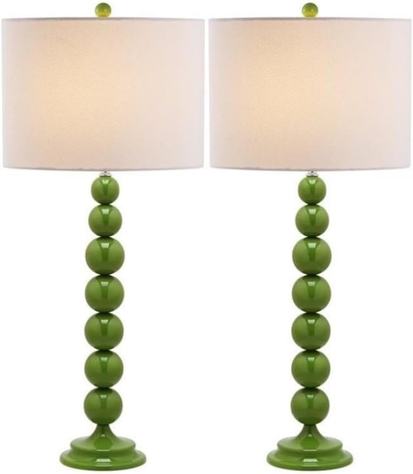 Modern Blue Table Lamp — Set of 2 — Green - Set of 2