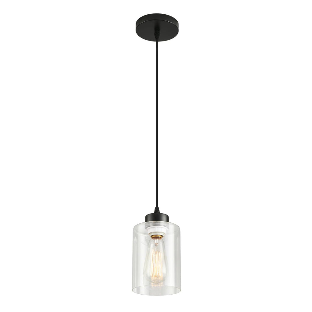 Adjustable Farmhouse Black Pendant Light