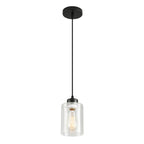 Adjustable Farmhouse Black Pendant Light