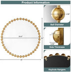 Luxe Black Round Mirror — 36" - View 7