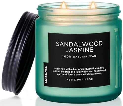 Soy Wax Beige Scented Candle — Medium Jar
