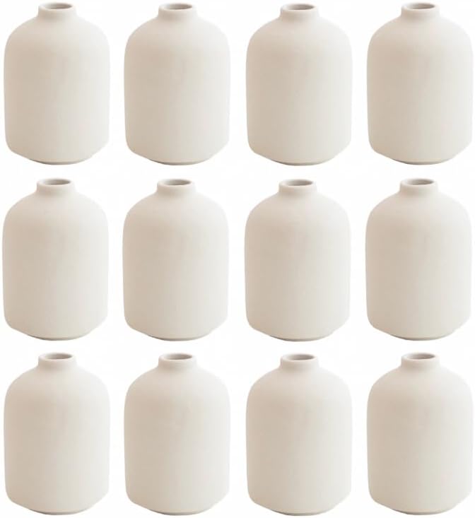 Modern Black Artificial Plant — 5.9" — 12 Pack White - Style 5