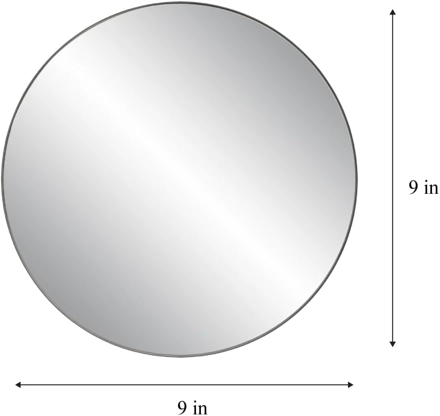 Glass Round Mirror — 9" - View 2