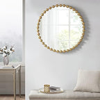 Luxe Black Round Mirror — 36" - View 10
