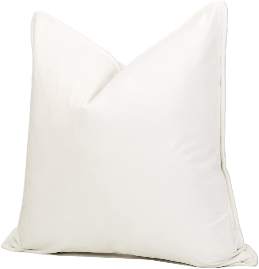 Velvet Boho Beige Throw Pillow Cover — 22" - View 2