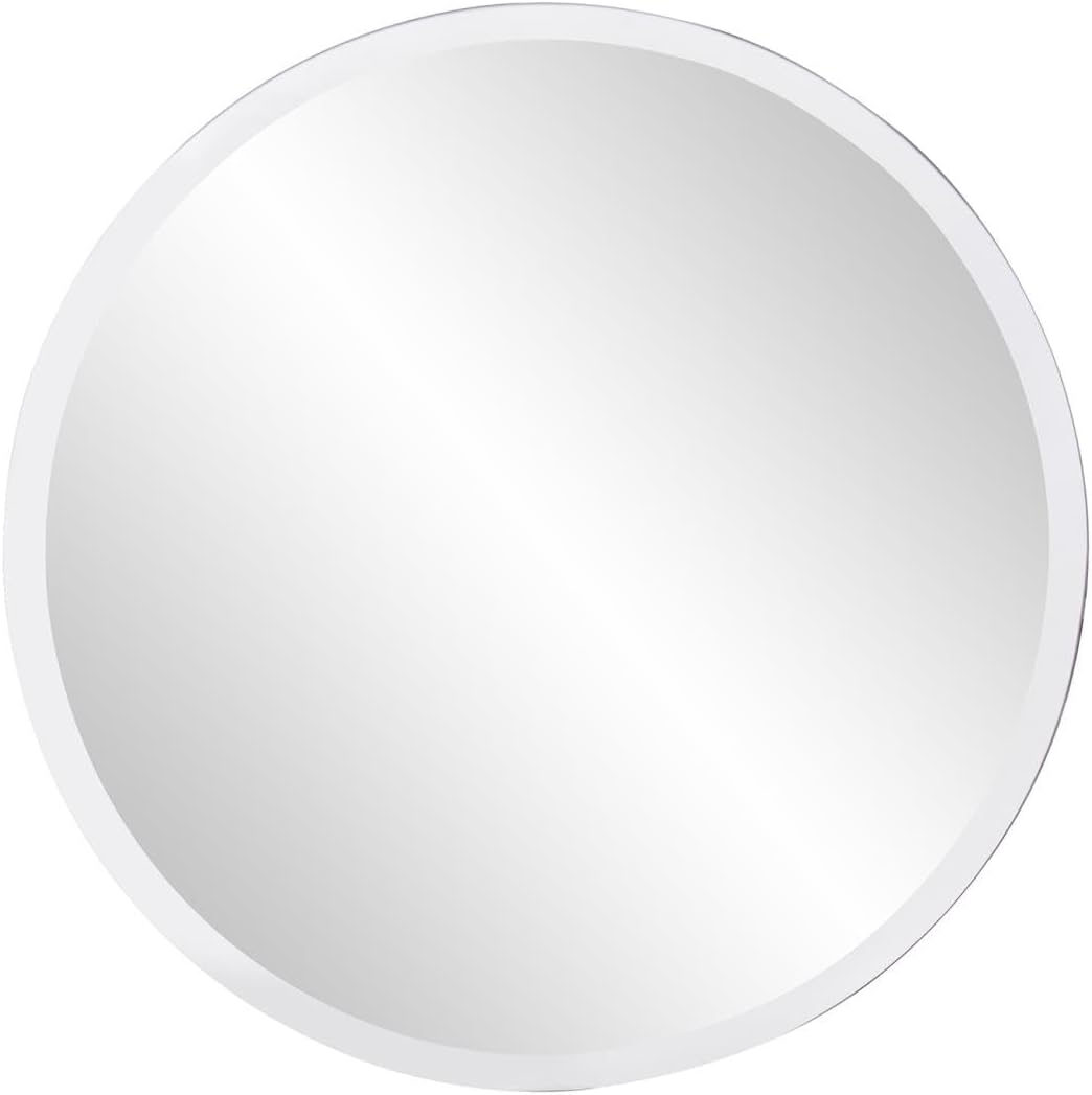 Beveled Modern Glass Vanity Mirror — 12" - View 2