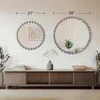 Black Round Mirror — 27" - View 5