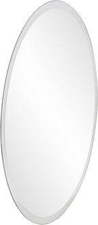 Beveled Modern Glass Vanity Mirror — 12" - View 3