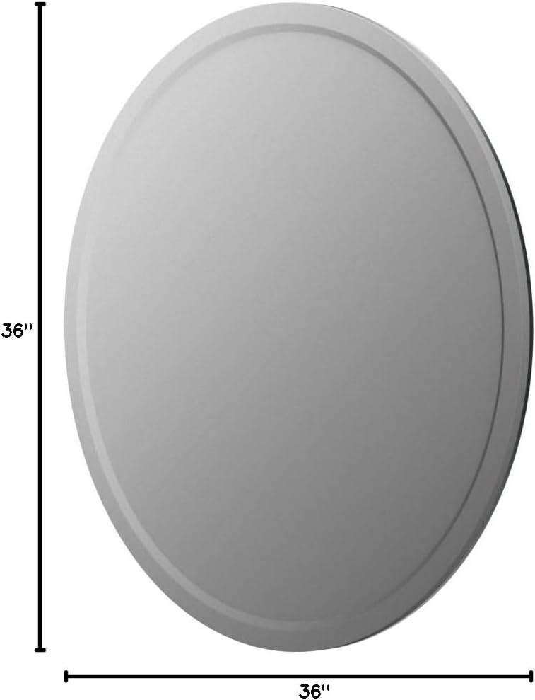 Beveled Beige Wall Mirror — 36" - View 8
