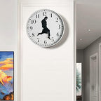 Black Wall Clock - View 6