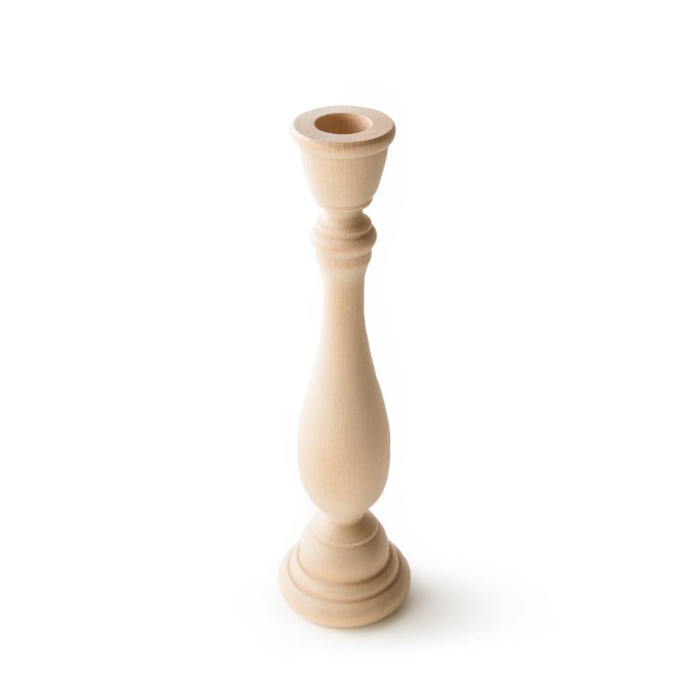 Wood Candle — 9"
