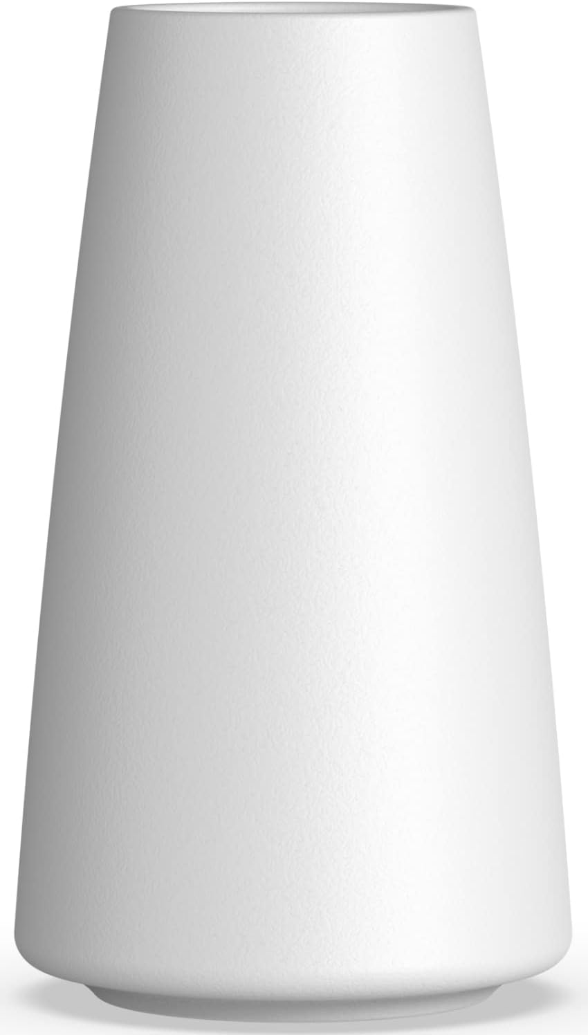 Boho Black Vase — 6" — White