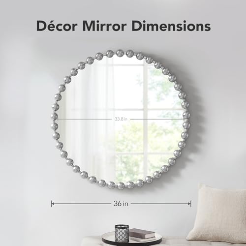 Black Round Mirror — 27" - View 2