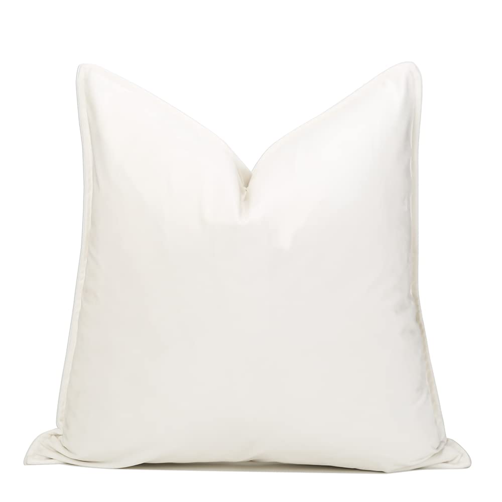 Velvet Boho Beige Throw Pillow Cover — 22"