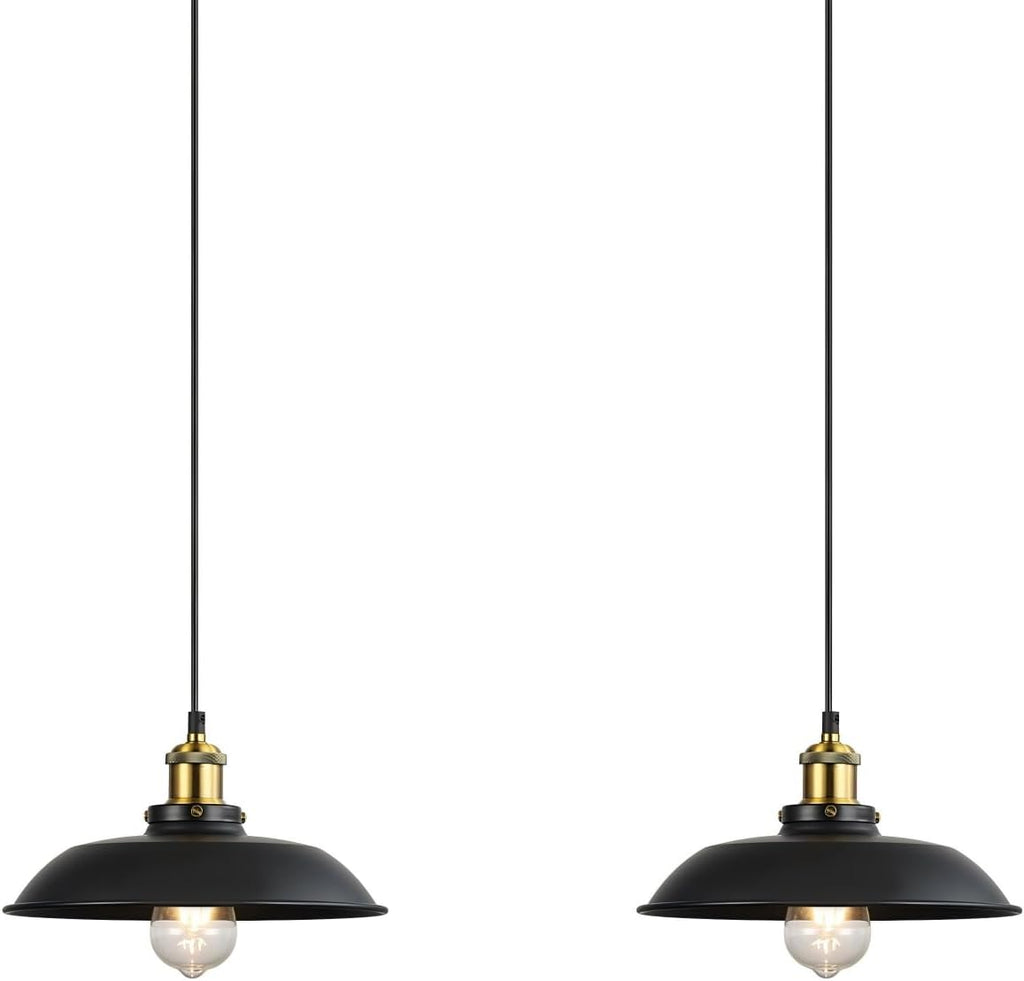 Farmhouse Metal Pendant Light — 2 Pack-D28