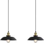Farmhouse Metal Pendant Light — 2 Pack-D28
