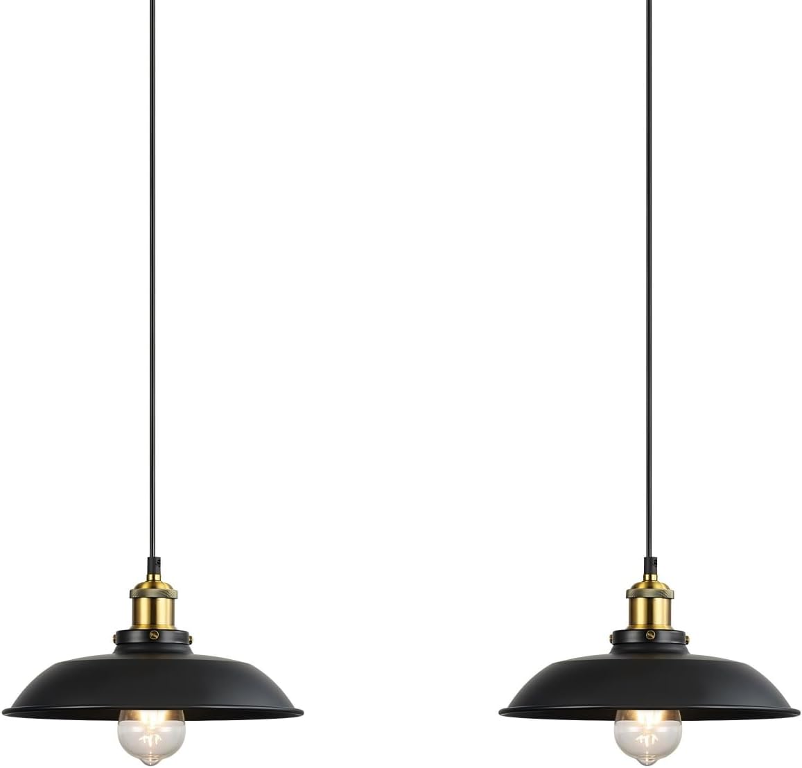 Farmhouse Metal Pendant Light — 2 Pack-D28