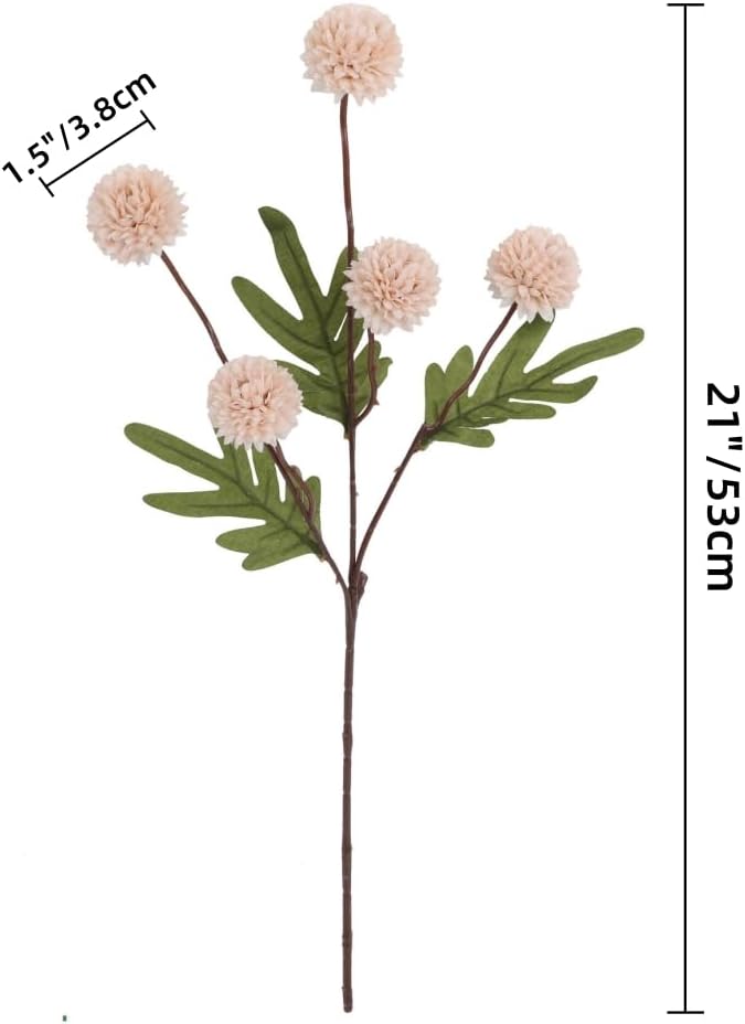 Pom Pom Beige Artificial Plant - View 3
