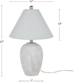 Vintage Farmhouse Beige Table Lamp — 23" - View 2