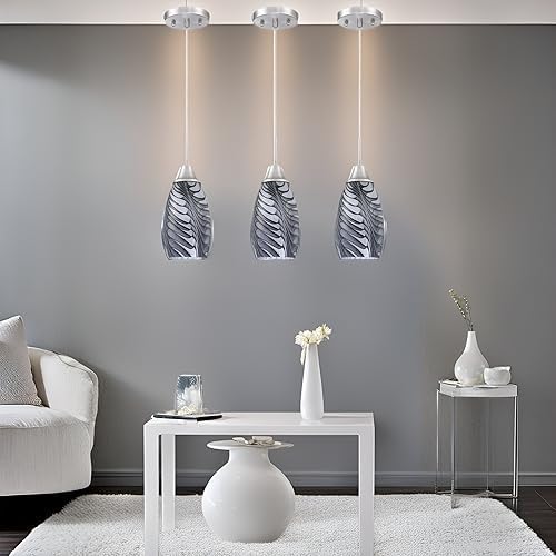 Oval Luxe Black Pendant Light — 4.72" - View 9