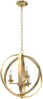 Luxe Gold Chandelier — 3-Light - View 4