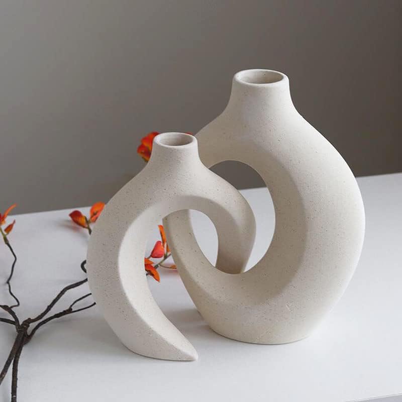 Modern Black Vase Set - View 2