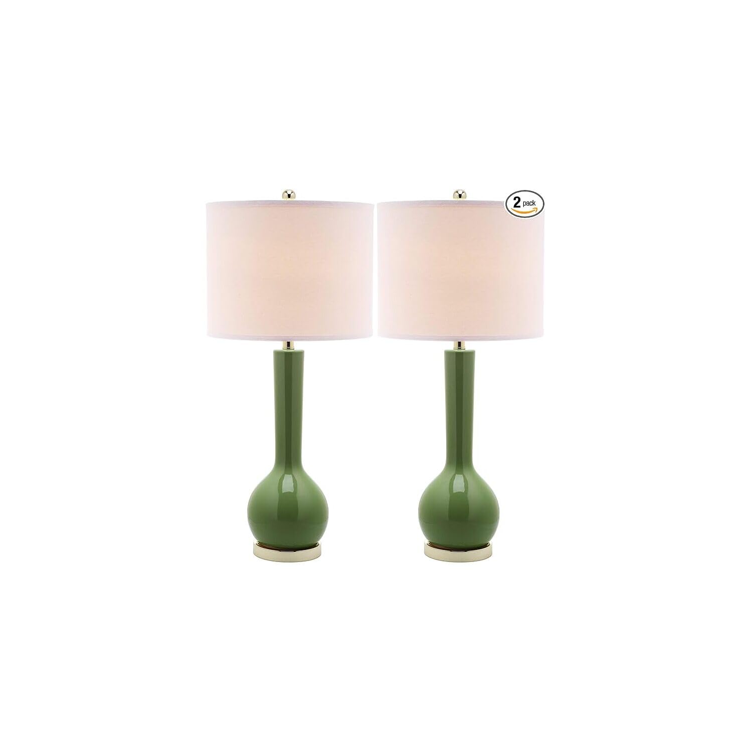 Modern Beige Table Lamp — Set of 2
