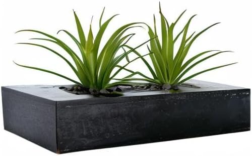 Rectangular Black Faux Plant — 10" - View 8