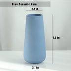 Modern Blue Vase — 7.7" - View 2