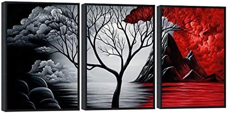 Metal Canvas Wall Art — 24" — Black Frame