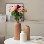 Modern Beige Decorative Vase - View 4