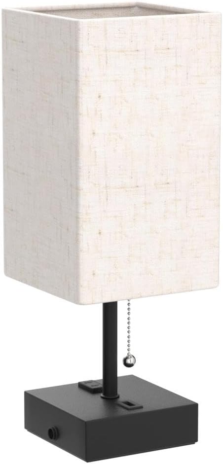 Black Bedside Lamp — 15" - View 4