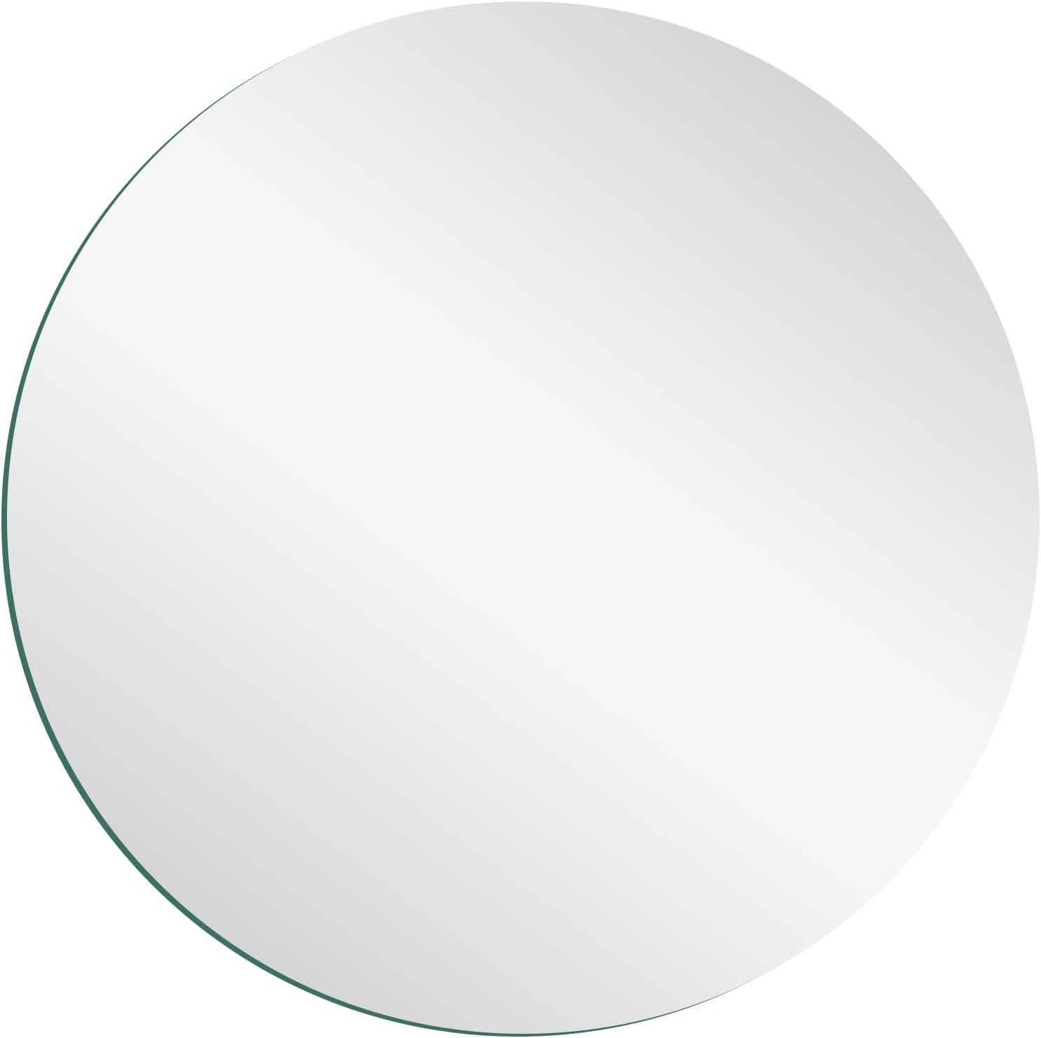 Glass Round Mirror — 7.9" — 10"L x 10"W