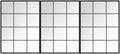 Rectangular Metal Mirror — 39.4" — 31.5" x 23.6" (3 pcs)