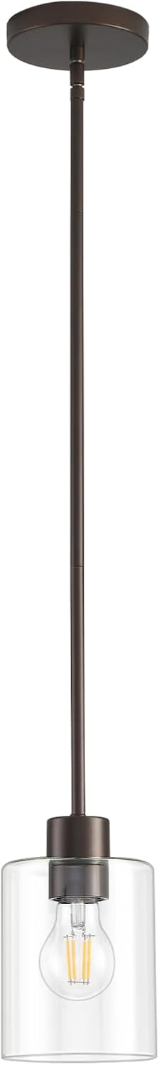 Farmhouse Black Pendant Light — Oil Rubbed Bronze 1PK