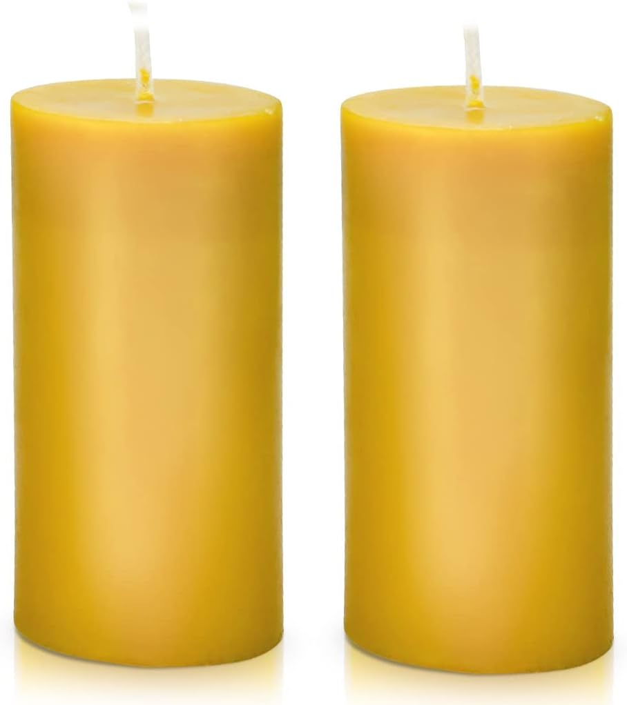 Wax Pillar Candle — 3" — 2x4 inch(2 pack)