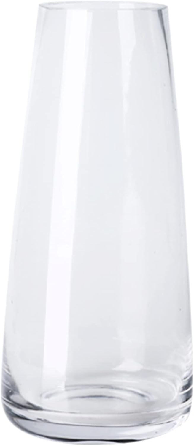 Farmhouse Grey Flower Vase — 8.7" — Clear