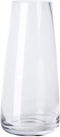 Farmhouse Grey Flower Vase — 8.7" — Clear
