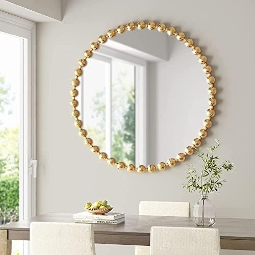 Luxe Black Round Mirror — 36" - View 9
