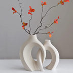 Modern Black Vase Set - View 3