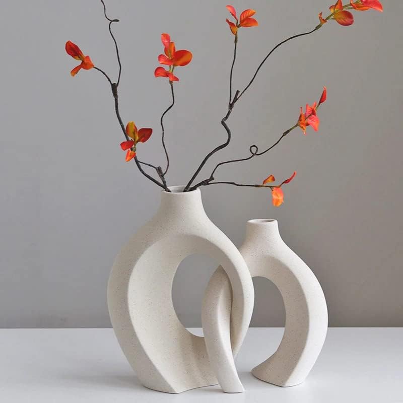 Modern Black Vase Set - View 3